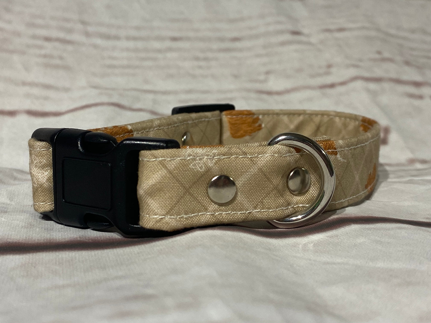 Dog Collar  - Oatmeal Highland Coo design